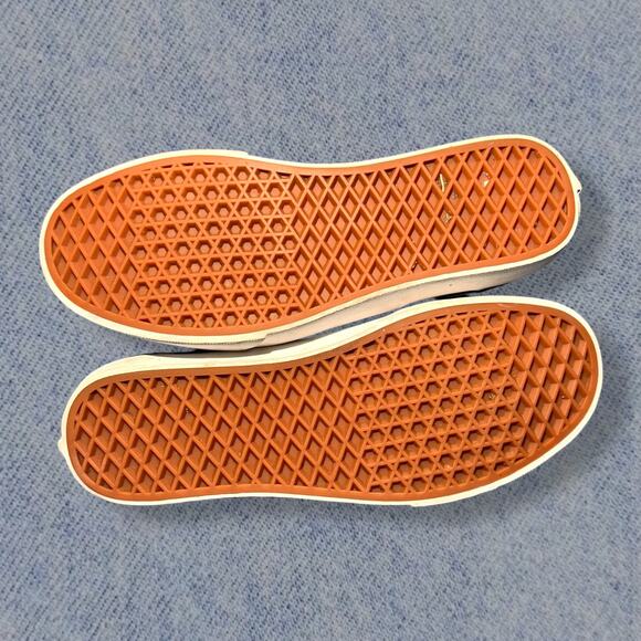 Vans Authentic Women’s Pink & Grey Floral Checkered Sneakers - Size 10.5 - Picture 5 of 7